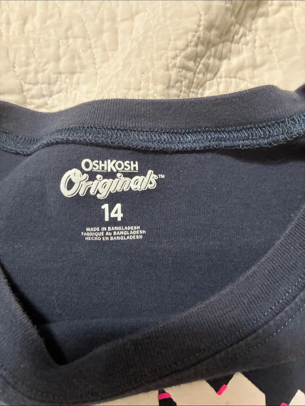 OshKosh B'gosh Navy Graphic Long Sleeve Tee